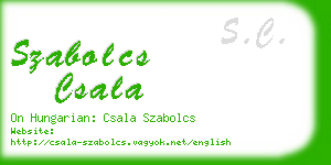 szabolcs csala business card